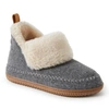 Dearfoams Moritz Slipper Bootie In Grey