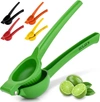 Zulay Kitchen Premium Quality Metal Lime Manual Squeezer In Green