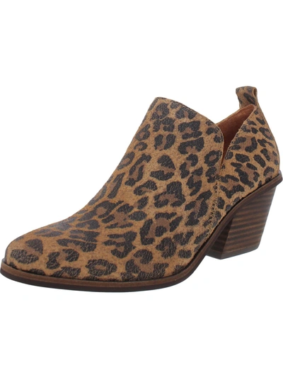 Lucky Brand Lk Victorey Womens Leather Almond Toe Shooties In White