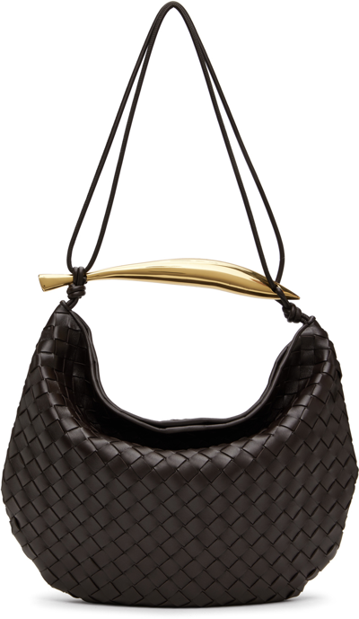 Bottega Veneta Brown Medium Sardine Bag In 2190 Fondant M Brass