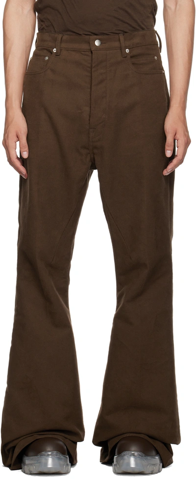 Rick Owens Brown Bolan Jeans In 04 Brown