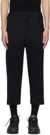 ISSEY MIYAKE BLACK MONTHLY COLOR JUNE TROUSERS