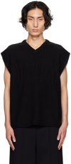 MM6 MAISON MARGIELA BLACK JACQUARD VEST