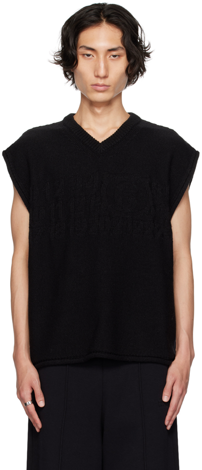 Mm6 Maison Margiela Vests With Logo In Black