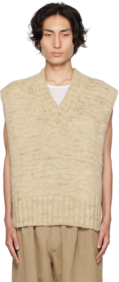 Maison Margiela Green Botanical-dye Vest In 736m Military Green