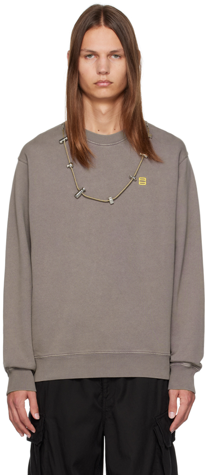 Ambush Gray Stoppers Sweatshirt In Solar Power