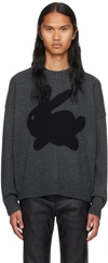 JW ANDERSON GRAY BUNNY SWEATER