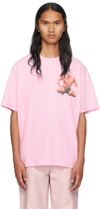 JW ANDERSON PINK CHEST POCKET T-SHIRT