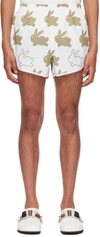 JW ANDERSON WHITE & KHAKI ALL OVER BUNNY SHORTS