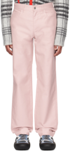 JW ANDERSON PINK FIVE-POCKET TROUSERS