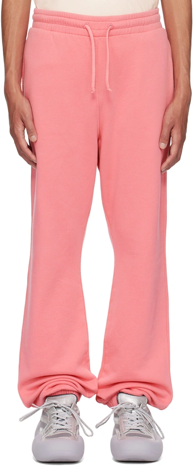 Jw Anderson Relaxed Sweatpants In Pink