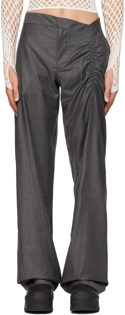 Mainline:rus/fr.ca/de Gray Ilya Trousers In Grey