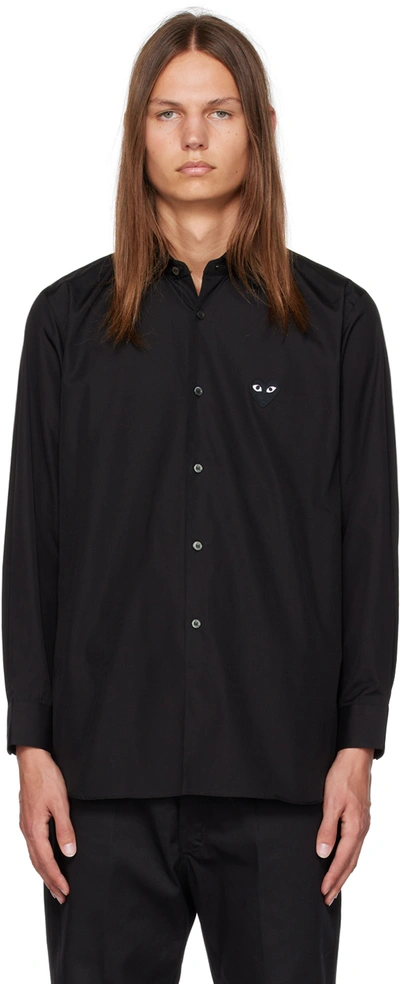 Comme Des Garçons Play Black Heart Patch Shirt In 1 Black
