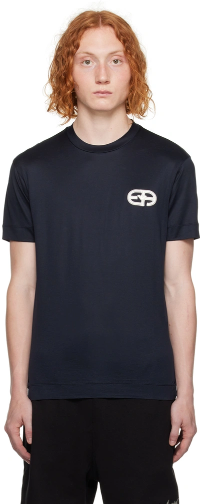 Emporio Armani T-shirt In Blue