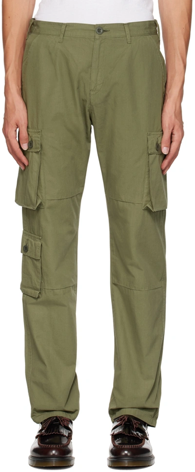 John Elliott Khaki Desert Techno Cargo Trousers In Green