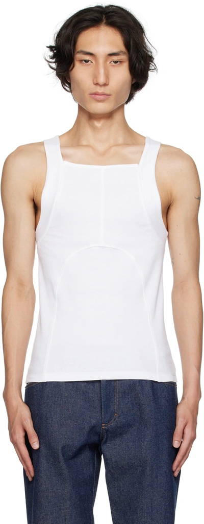 K.ngsley White Dani Tank Top In White 01bc