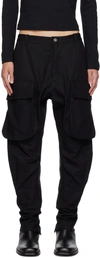 K.NGSLEY BLACK TRADE CARGO trousers