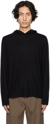 Vince Black Featherweight Hoodie In 001blk Black-001blk