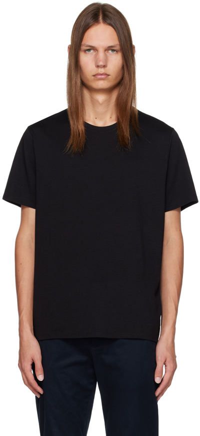 Vince Black Crewneck T-shirt In 001blk Black-001blk