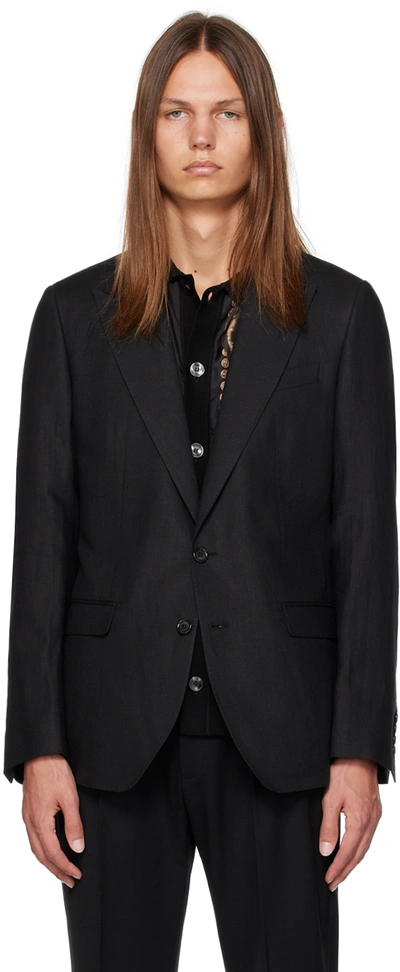 Dolce & Gabbana Black Single-breasted Blazer In N0000 Nero