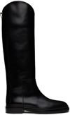 JIL SANDER BLACK ASYMMETRIC BOOTS