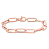 AMOUR AMOUR 6.3MM PAPERCLIP CHAIN BRACELET IN 14K ROSE GOLD
