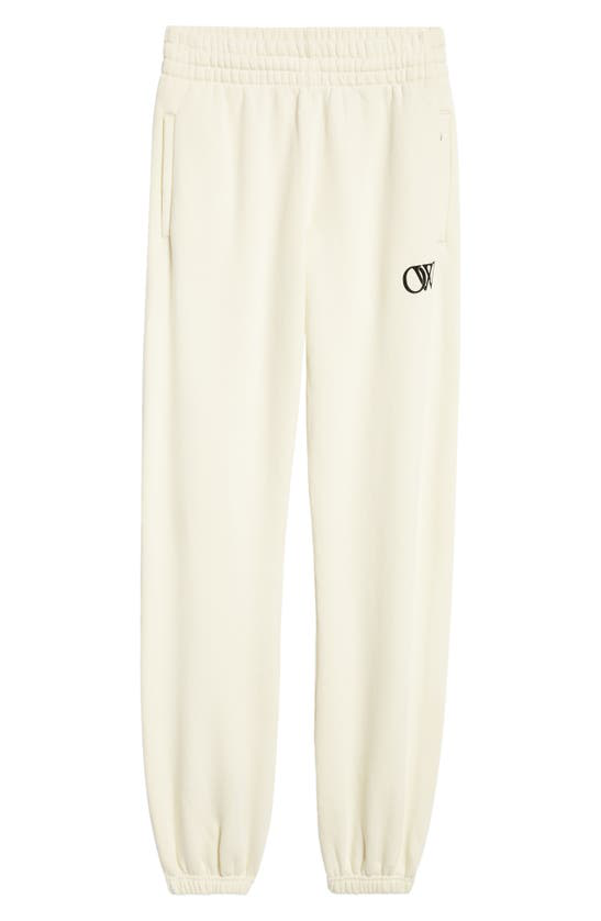 Off-White embroidered-logo track pants - Neutrals