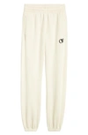 Off-white White Cotton Jogging Trousers In Ivory Black