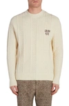 GOLDEN GOOSE JOURNEY EMBROIDERED WOOL SWEATER