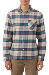 O'neill Redmond Plaid Stretch Flannel Button-up Shirt In Light Khaki