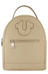 True Religion Brand Jeans Horseshoe Motif Backpack In Taupe