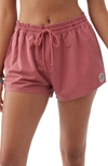 O'neill Boneyard Cover-up Shorts In Dusty Cedar