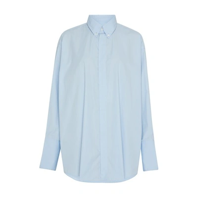 Ami Alexandre Mattiussi Oversize Shirt In Feather_blue