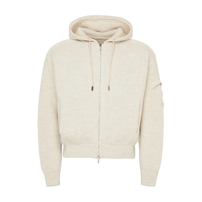 Jacquemus Mens Beige La Maille Seville Relaxed-fit Wool Hoody