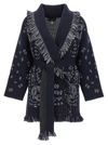 Alanui Bandana Jacquard Cashmere Cardigan