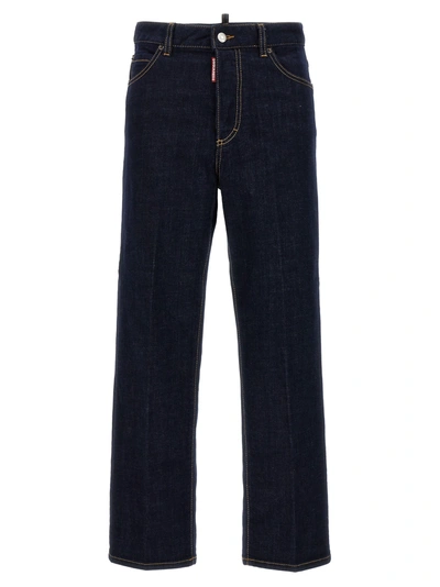 Dsquared2 Boston Jeans Blue In Navy/blue