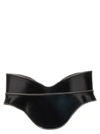 ALEXANDER MCQUEEN CORSET BELT BELTS BLACK