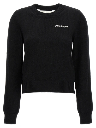 Palm Angels Logo Classic Sweater, Cardigans Black