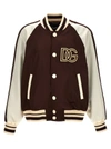 Dolce & Gabbana Technical Satin Jacket With Dg Patch