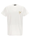 GIUSEPPE ZANOTTI LOGO EMBROIDERY T-SHIRT WHITE