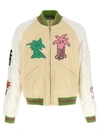 PALM ANGELS PALMITY QUILTED SUKAJAN CASUAL JACKETS, PARKA MULTICOLOR