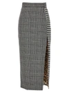 Roberto Cavalli Prince Of Wales Checked Midi Skirt