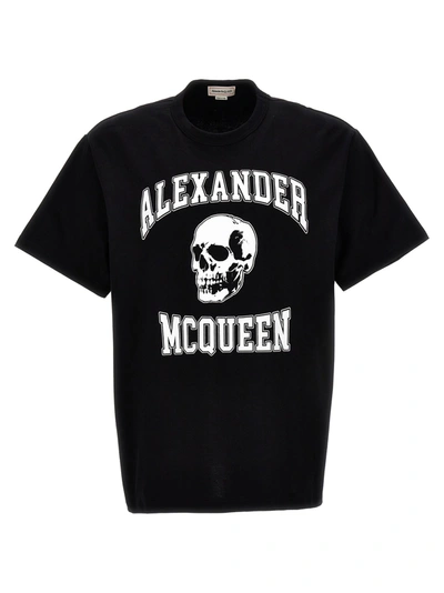 ALEXANDER MCQUEEN PRINTED T-SHIRT WHITE/BLACK