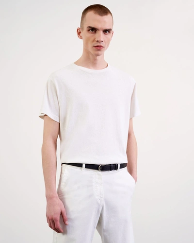 Nili Lotan Bradley Cotton-jersey T-shirt In White