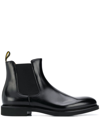Doucal's Black Leather Chelsea Boot