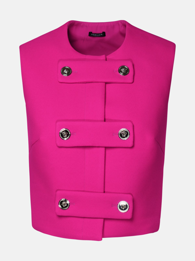 Versace Kids' Gilet In Fuchsia