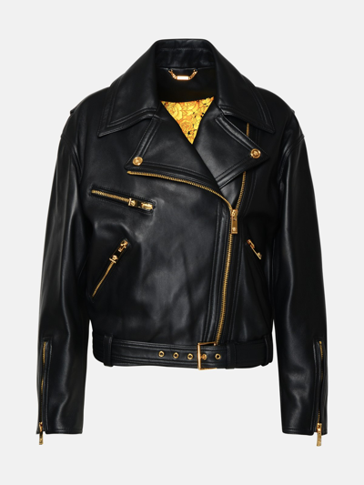 Versace Black Lambskin Jacket