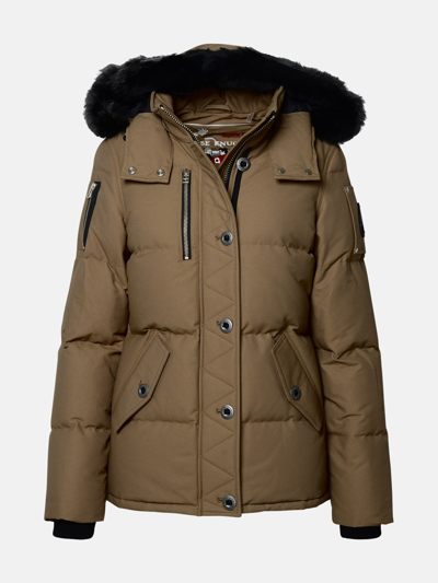 Moose Knuckles Kids' 3q Jacket In Brown Cotton Blend