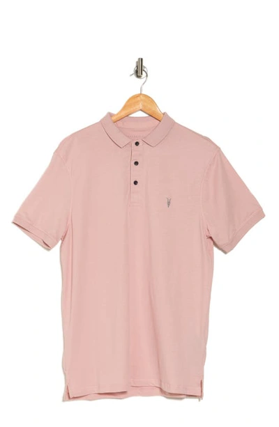 Allsaints Vidal Polo Shirt In Pink
