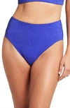 Sea Level High Waist Bikini Bottoms In Azure